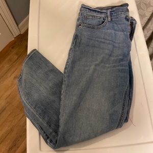 Of navy perfect straight jeans